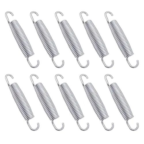 Trampolin Federn 10 Stk. 200 N - langlebige verzinkte Eisenfedern, ideal zum Austausch und Aufbau von Trampolinen