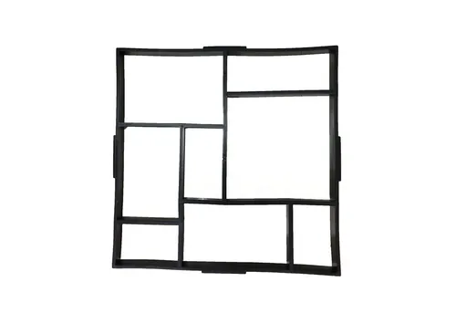 HTI-Living Trittsteine Betongießform Gehwegplatte Nessa Edge, 50x50 cm, Stück, 1-St., 1 Gießform, Schalungsform Trittstein