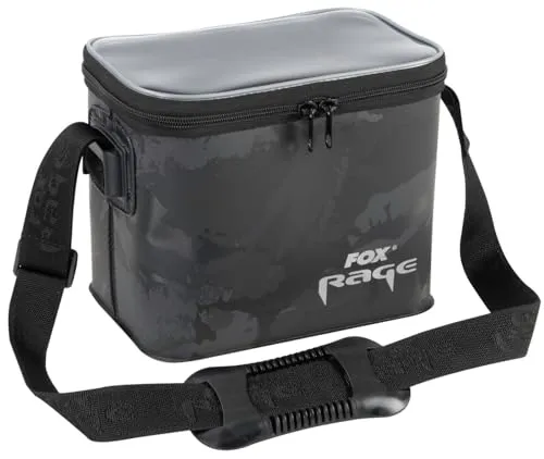 Fox Rage Camo Geschweißt Tasche Klein - Wasserdichte Angeltasche mit Camouflage-Design, ideal für den Transport von Kunstködern und Angelequipment. Bietet Platz für 4 Fox Rage Stack ‘n’ Store Boxen und sorgt für optimalen Schutz.