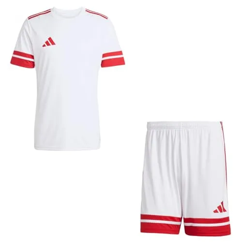 adidas Herren Set Trikot + Hose Squadra 25 White/Team Power Red2 S