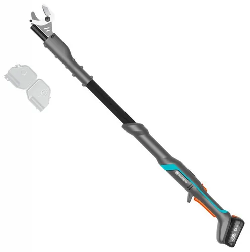Gardena Akku-Baumschere EasyCut 110 - 18V P4A Set für müheloses Schneiden bis 2,5 m Höhe, ergonomischer Griff und langlebige Klingen