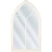 Produktbild Beliani Wandspiegel, Weiß, Metall, 62x113 cm – Eleganter Fensterlook