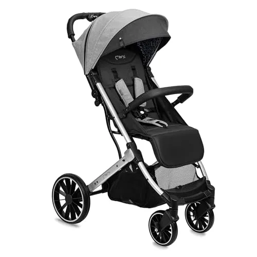MoMi ESTELLE PLUS LIGHT Kinderwagen Buggy bis 22 kg - Leicht und wendig mit großen Rädern - Buggys: Leichter MoMi ESTELLE PLUS LIGHT Kinderwagen mit hochwertigen EVA-Schaumstoffrädern, ideal für Eltern, die einen kompakten und praktischen Buggy suchen.