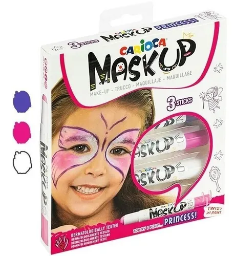Gesicht Buntstifte MaskUP Prinzessin 3kol CARIOCA