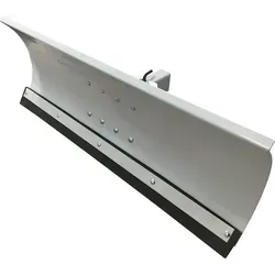 Schneepflug Schneeschild Universal 5-Fach verstellbar für Rasentraktor 125 x 40 cm Grau