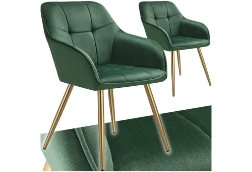 TecTake Stuhl Marilyn 2er Set in grün von tectake