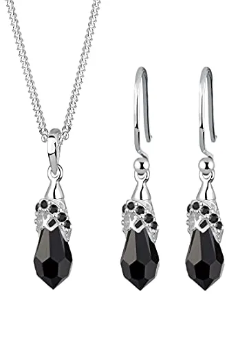 Elli Schmuckset Kristalle 925 Sterling Silber