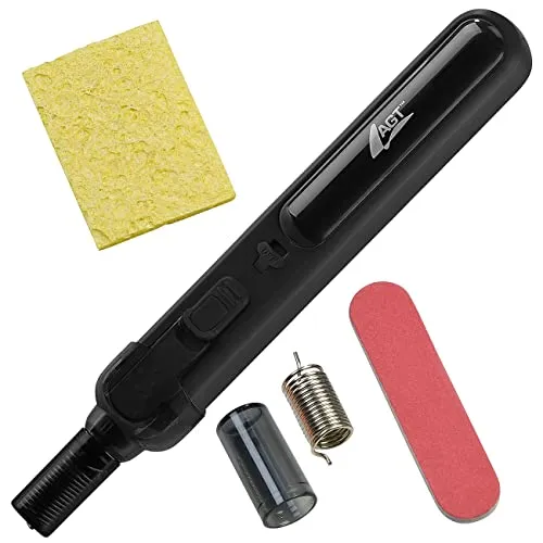 AGT Professional Präzisions Lötkolben: Multifunktionaler Akku-Löt- & Brennkolben, 2.000mAh, 450°C, 36W, USB-C (Brandmalkolben, Lötkolben Akku, Kabelloser Mini)