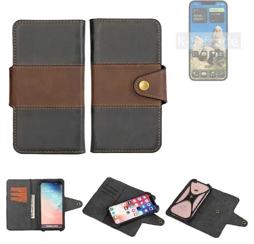 K-S-Trade Handyhülle für Apple iPhone 16e, Handyhülle Schutzhülle Hülle Bookstyle Wallet-Case Bumper