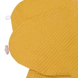 Stillkissen Bezug Waffelmuster senfgelb von HOBEA