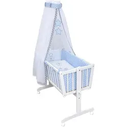Baby-Delux Wiegenset Bettwäsche Set 6-tlg Magic Stars Blau