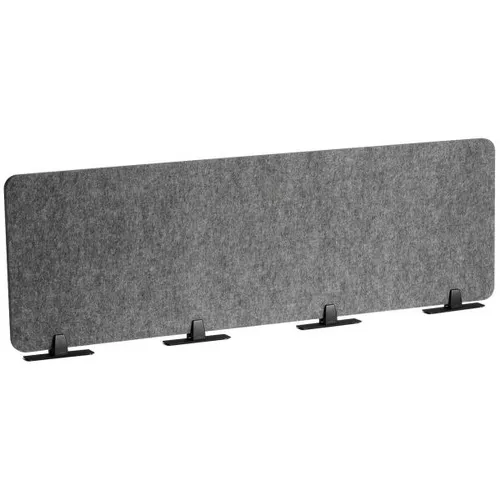 DURABLE Tischtrennwand EFFECT 313558, anthrazit 160 x 50 cm - Faltbare Tischtrennwand aus recyceltem PET-Filz. Ideal für Bürotrennungen, höhenverstellbar und mit schwer entflammbarem Material für mehr Sicherheit.