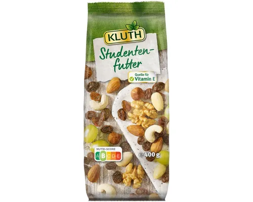 Produktbild KLUTH Knabberei, Kluth Studentenfutter Premium Snack Quelle für Vitamin E 400g