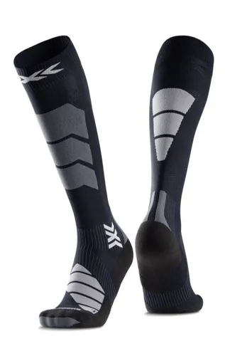 X-Socks Ski Expert OTC x black/light grey (B121) 35-38 - Sportsocken für Skifahrer, mit innovativem HelixCoil-System für optimalen Halt und weniger Ermüdung auf der Piste.