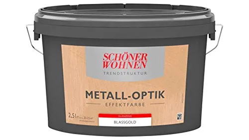 Trendstruktur- Metall-Optik - Effektfarbe Blassgold glänzend 2,5l