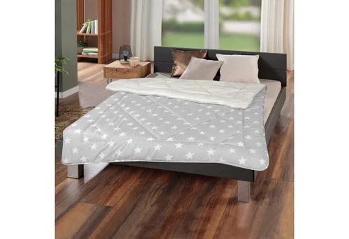 Bestlivings Winter Wende Steppbett 135x200cm Silber in silber von Bestlivings