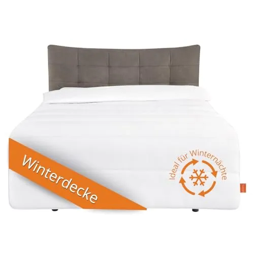 sleepling Energiespardecke 135x200 - Ultra warme Winterdecke - Bettdecken - Mit 1.685 g Füllgewicht bietet diese Decke extra Wärme für kalte Nächte, 100% Mikrofaser und waschbar bis 60 Grad für einfache Pflege.