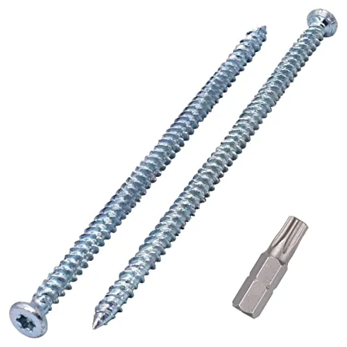 Produktbild SKIR'CO (20 Stück) Verzinkte 7,5 x 152 mm Betonschrauben, Senkkopf, Mauerwerk Schrauben, Rahmen Befestigungsschraube