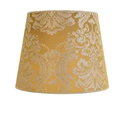 Licht-Erlebnisse Konischer Lampenschirm Gold WILLOW in gold von Licht-Erlebnisse