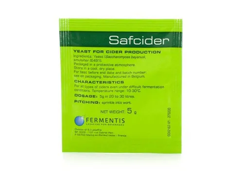 Weinhefe Fermentis Safcider 5g Cider Apfelwein für schwierige Gärbedingungen