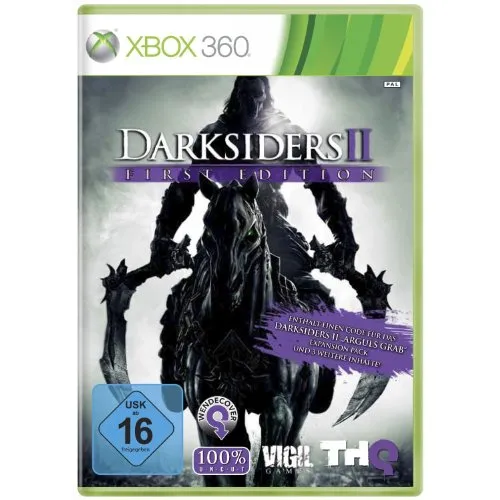 Darksiders II - First Edition - Action-Adventure Game in sehr gutem Zustand, ideal für Fans von epischen Geschichten und packendem Gameplay.