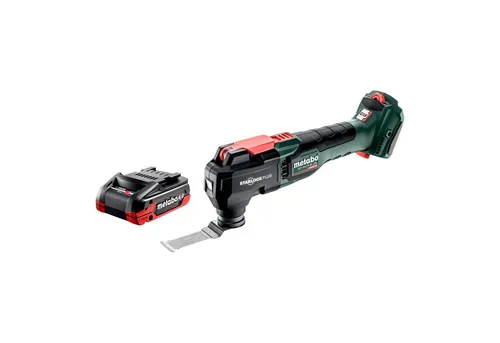 Metabo MT 18 LTX BL QSL Akku Multitool 18 V Starlock Plus - Vielseitiges Akku-Multitool mit bürstenlosem Motor, inkl. 4,0 Ah LiHDX Akku. Ideal für professionelle Anwendungen und einfache Handhabung.