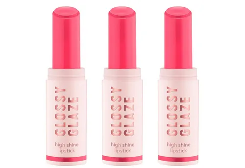 Essence Lippenstift GLOSSY GLAZE high shine lipstick, 3-tlg.