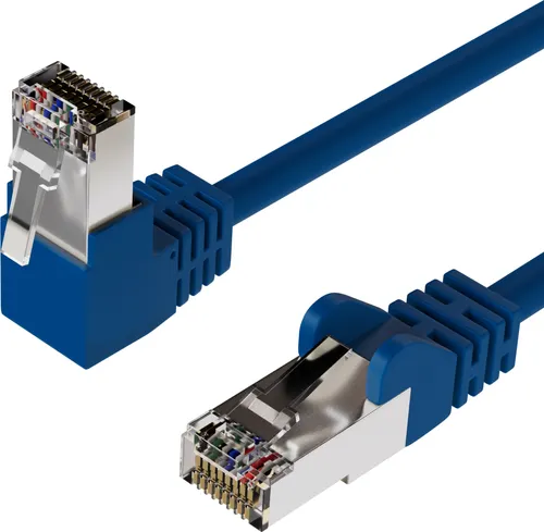 kabelbude KB08-6401102, 0,5 m, Cat6, S/FTP (S-STP), RJ-45, RJ-45, Blau