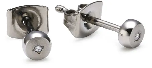 Boccia Titanium Jewelry 0537-01 Ohrstecker aus Titan - Elegante Ohrstecker aus hochwertigem Titan mit funkelnden Diamanten, ideal für besondere Anlässe und den täglichen Gebrauch.