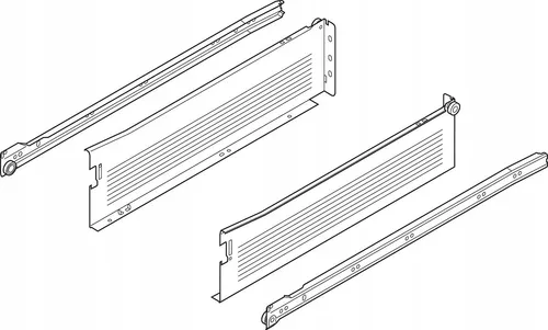 Metabox Schubladenführung 320k5500c15 550mm Cream