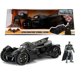 Jada Toys Arkham Knight Batmobil 1:24 - Miniatur Motorfahrzeug-Modelle mit hochdetailiertem Design, öffnendem Cockpit und Türen, inklusive Batman-Figur – ein Must-Have für DC-Fans!