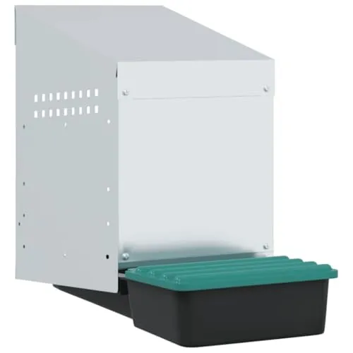 vidaXL Hühner-Nistkasten aus verzinktem Stahl - Geflügelställe & Geflügelkäfige – Robuster Nistkasten mit einfachem Eiersammelsystem, bietet Hühnern einen geschützten und komfortablen Legeplatz.