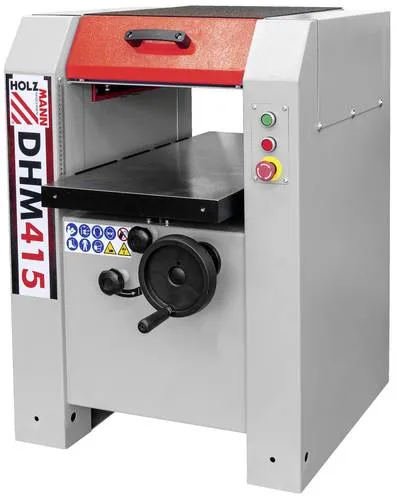 Holzmann Dickenhobelmaschine DHM415 400V - Präzise Hobelergebnisse - Elektrohobel mit geschliffenem Dickentisch und ergonomischer Verarbeitung, ideal für Profis, die perfekte Hobelergebnisse bei einer max. Hobelbreite von 405mm erzielen möchten.