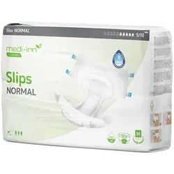 Medi-Inn Inkontinenz-Slips NORMAL, 5 Tropfen, Unisex-Passform - Inkontinenzeinlagen mit atmungsaktiver Unisex-Passform, geruchsbindend und Nässeindikator für zuverlässigen Schutz. Ideal für Männer und Frauen, 120 Stück im praktischen Karton.