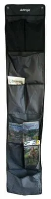 Vango Sky Storage 9 Pocket Tall Organiser Schwarz - Camping-Schränke für Zelt- und Vorzeltkompatibilität, mit praktischen Skyhooks für einfache Montage am SkyTrack System.