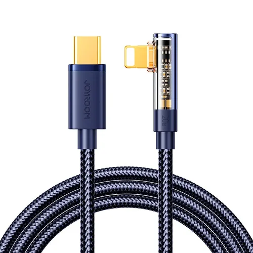 Joyroom 20W Gaming Ladekabel Lightning/USB-C Winkel Blau 1.2m