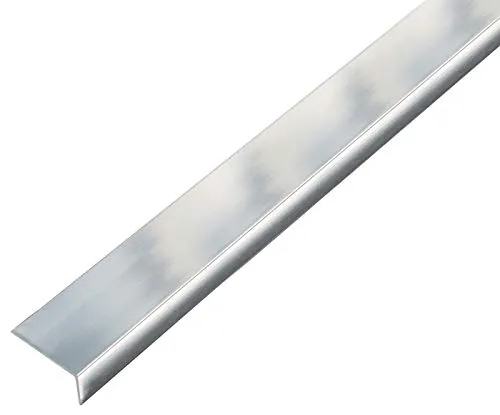 Alberts 488642 Winkelprofil | selbstklebend | Aluminium, chromdesign | 1000 x 30 x 15 mm