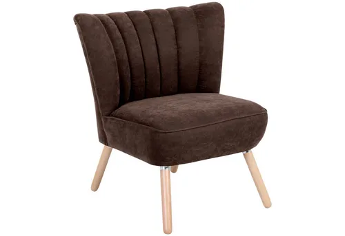 Max Winzer Alessandro Sessel - Braun aus Velourstoff - Moderner Sessel in elegantem Braun, gefertigt aus hochwertigem Velourstoff. Ideal für jedes Zimmer, bietet er stilvollen Komfort und ist ein echter Hingucker.