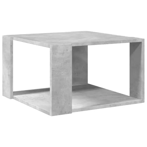 vidaXL Couchtisch Betongrau 51,5x51,5x30 cm - Stylischer Couchtisch aus langlebigem Holzwerkstoff mit praktischem Stauraum und pflegeleichter Oberfläche, ideal für jedes Wohnzimmer.