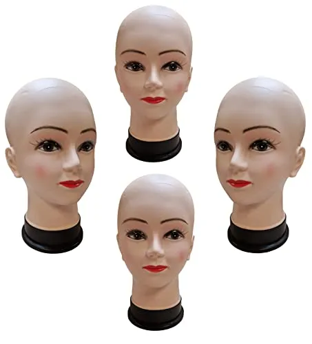 4er Set Perückenkopf Weiblich von Bayli