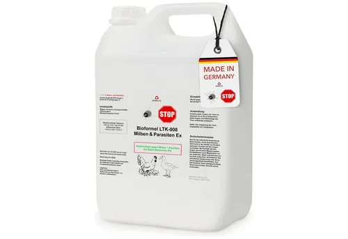 LTK-008 Biodelta Insektenspray für Hühner & Geflügel, 5 l - Effektives Spray zur Abwehr von Milben und Parasiten, geeignet für Hühner, Enten und anderes Geflügel. Ideal für die Unterstützung der Tierpflege und den täglichen Einsatz.