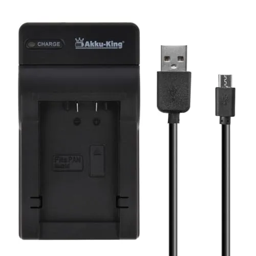 USB-Akku-Ladegerät kompatibel mit Panasonic DMW-BMB9E
