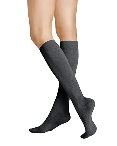 Hudson Damen Kniestrümpfe Relax Cotton wärmend Grau-mel. 0550 35-38