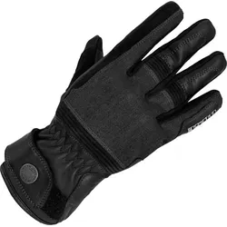 Büse Freeway Handschuhe - Schwarz - 13 - Motorradhandschuhe aus weichem Rindsleder und strapazierfähigem Denim, mit Touch-Screen-Funktion und integriertem Knöchelschutz für optimale Sicherheit und Komfort.