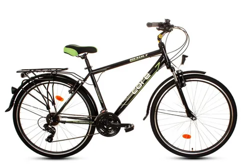 T&Y Trade Cityrad 28 Zoll Herren City Trekking Fahrrad - Herrenrad mit 18-Gang Shimano Kettenschaltung und Federgabel, ideal für Alltag und Ausflüge. Hohe Stabilität und Komfort bei einem Gesamtgewicht von bis zu 120 kg.