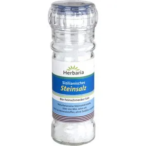 Herbaria Salz Steinsalz unraffiniert, grob, in der Mühle, 100g