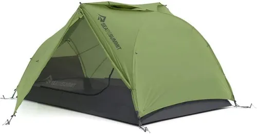 Sea to Summit Telos TR2 - 2 Personen Zelt green - Kuppelzelt für 2 Personen mit innovativer Tension Ridge Architektur für mehr Raum und Kopffreiheit, ideal für Drei-Jahreszeiten Camping.