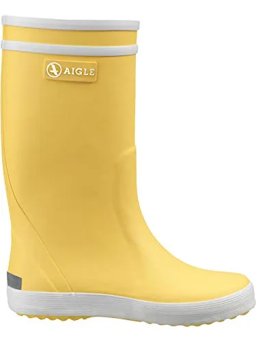 Aigle Lolly Pop Gummistiefel für Kinder - Bunte Gummistiefel in Gelb, ideal für nasse Tage, mit warmem Wollfutter für zusätzlichen Komfort.