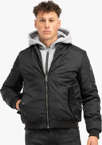 Lonsdale Clifton All Seasons Jacke - Schwarz, Größe XL - Funktionsjacke mit herausnehmbarer Fleece-Kapuze, praktischen Pattentaschen und elastischen Rippbündchen für optimalen Komfort und Stil in jeder Jahreszeit.