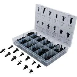 Kfz-Befestigungsclip-Sortiment - universal - Nylon - 192-teilig - in Sortimentbox